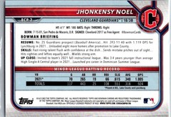 2022 Bowman #BCP-2 Jhonkensy Noel Chrome Prospects
