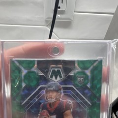 Panini 2023 Mosaic Football C.J. Stroud Rookie #292 Green Mosaic Prizm Texans