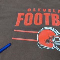 Vintage Cleveland Browns T-Shirt Fruit of the Loom Mens Sz Large Cotton NFL GUC