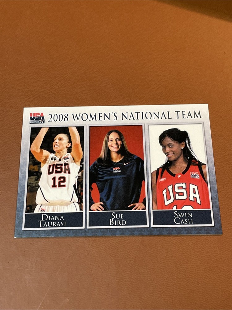 2008 WNBA Women National Team Diana Taurusi Sue Bird Swin Cash UCONN Huskies