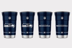 NFL Aluminum Cups 20 oz 4 Pack Choose Your Team Reusable Licensed Made in USA