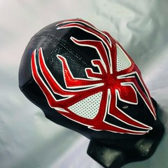Toxic Spider Semi Professional Lucha Libre Wrestling Luchador Costume Mask Black