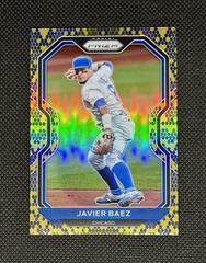 2021 Panini Prizm Javier Baez Snake Skin Prizm /50 #107 Tier II Chicago Cubs