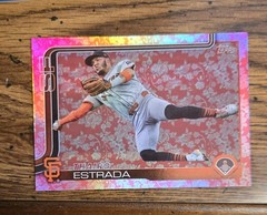 2025 Topps Series 1 #136 Holiday Flowers /50 Lordes Gurriel Jr Diamondbacks
