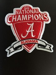 Alabama Crimson Tide-2015 National Champions Embroidered IRON ON PATCH NCAA 4×3&Prime;
