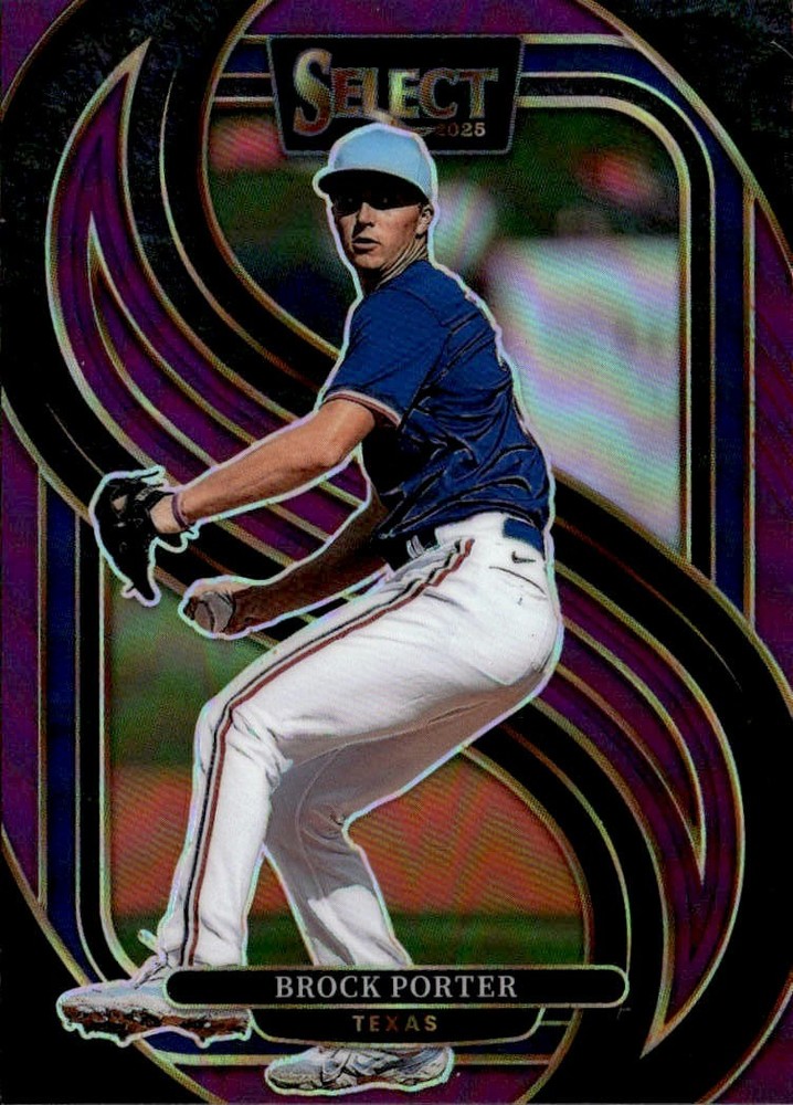 2025 Panini Select #119 Brock Porter Purple Prizms #/75