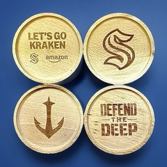 New 2025 SEATTLE KRAKEN COASTER SET Fan Appreciation Night CPA SGA 4.15.2025