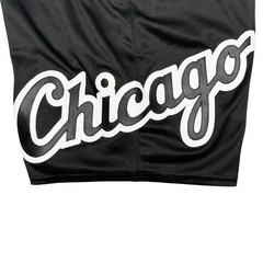 Rare MLB Chicago White Sox Custom Handmade Big Logo Light Shorts Mens Med Large