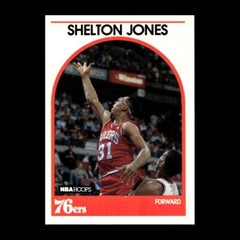 Shelton Jones 1989-90 Hoops Rookie Philadelphia 76ers #51 R328X 71