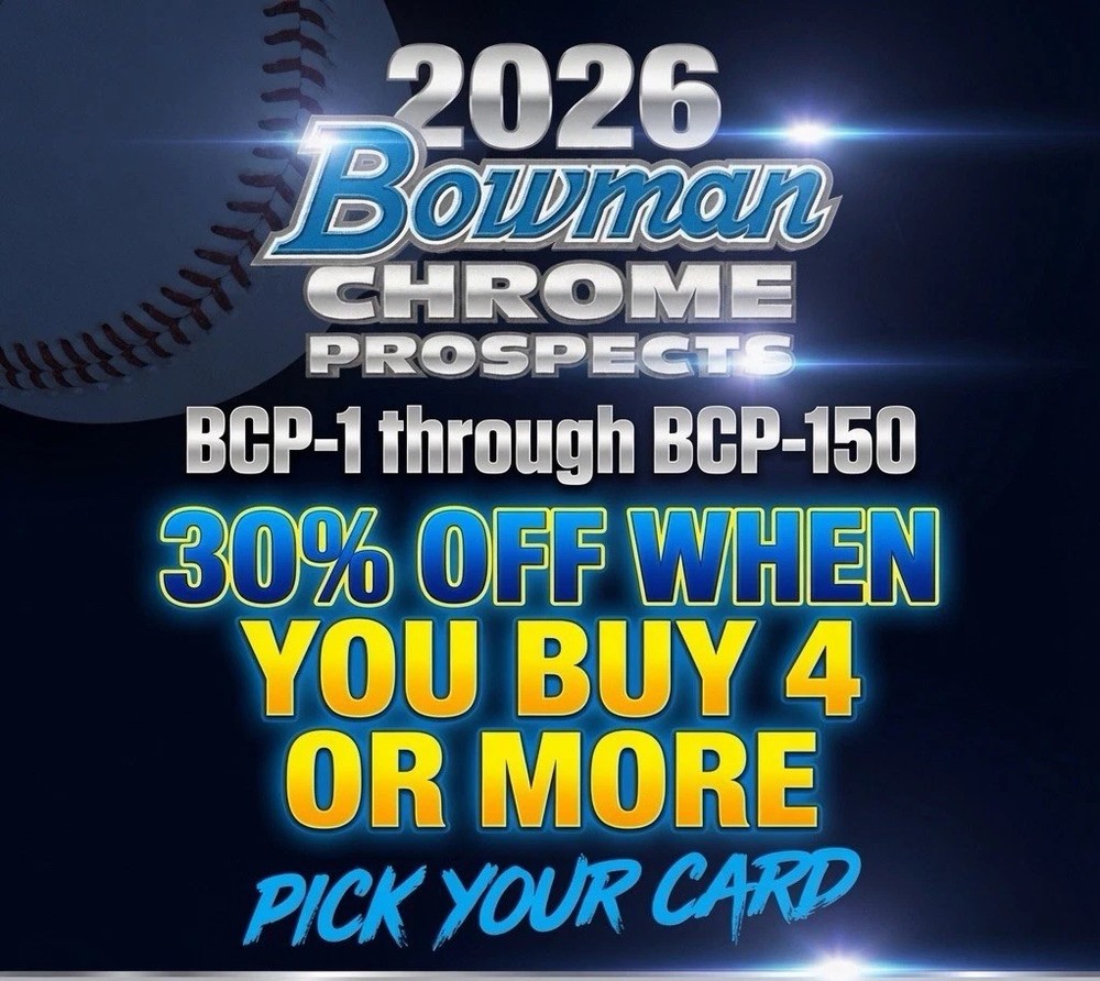 2026 Bowman Chrome Prospects You Pick BCP 1-150 Complete Your Set (2+ savings)