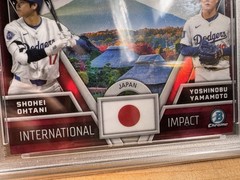 2024 Bowman Chrome International Impact Ohtani/Yamamoto PSA MINT 9