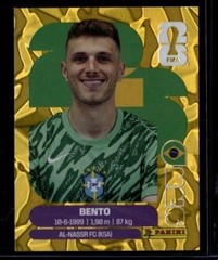 2026 Panini World Cup Sticker Collection Bento #BRA-3 Brazil Gold Crumple