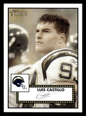 2006 Topps Heritage #263 Luis Castillo Card San Diego Chargers