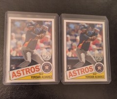 Yordan Alvarez 2020 Topps Update 35th Anniversary 1985 Rookie Card #85tb-18. X 2