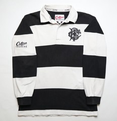 BARBARIANS FC 90s RUGBY UNION LONG SLEEVE SHIRT KIT JERSEY COTTON TRADERS SIZE M