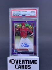 2024 Bowman Chrome Joswa Lugo 1st Bowman Purple Refractor Auto /250 PSA 10