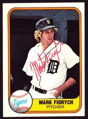 MARK FIDRYCH 1981 Fleer #462 AUTOGRAPH TIGERS Signed d.2009 THE BIRD