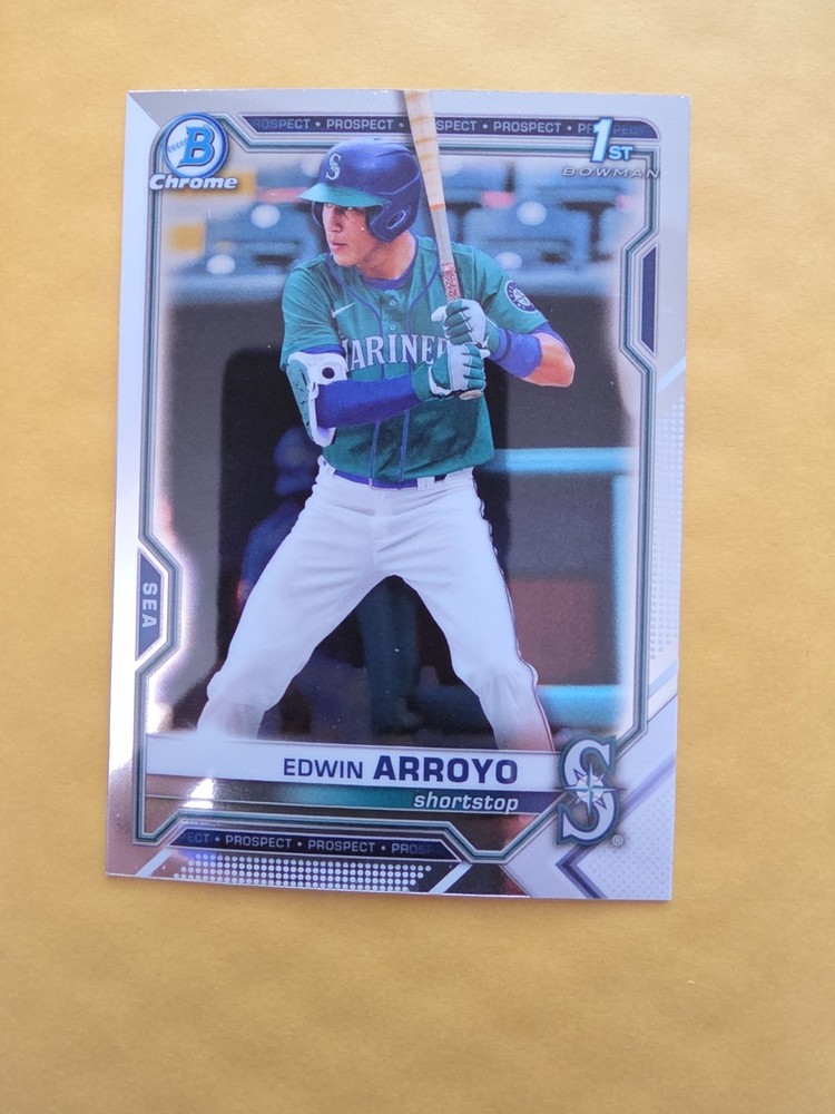 2021 Bowman Draft Chrome Edwin Arroyo 1st #BDC-74 Mariners / Reds Qty Available