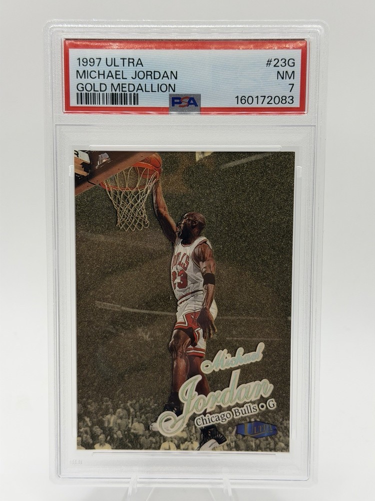 1997-98 Fleer Ultra Gold Medallion #23G Michael Jordan Bulls HOF PSA 7 📈🔥