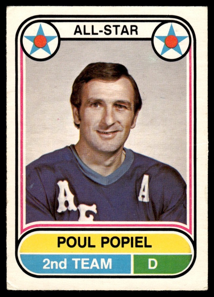 1975-76 O-Pee-Chee WHA Poul Popiel Houston Aeros #68