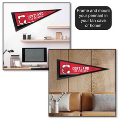 SUNY Cortland Red Dragons 12 in X 30 in Wordmark College Pennant