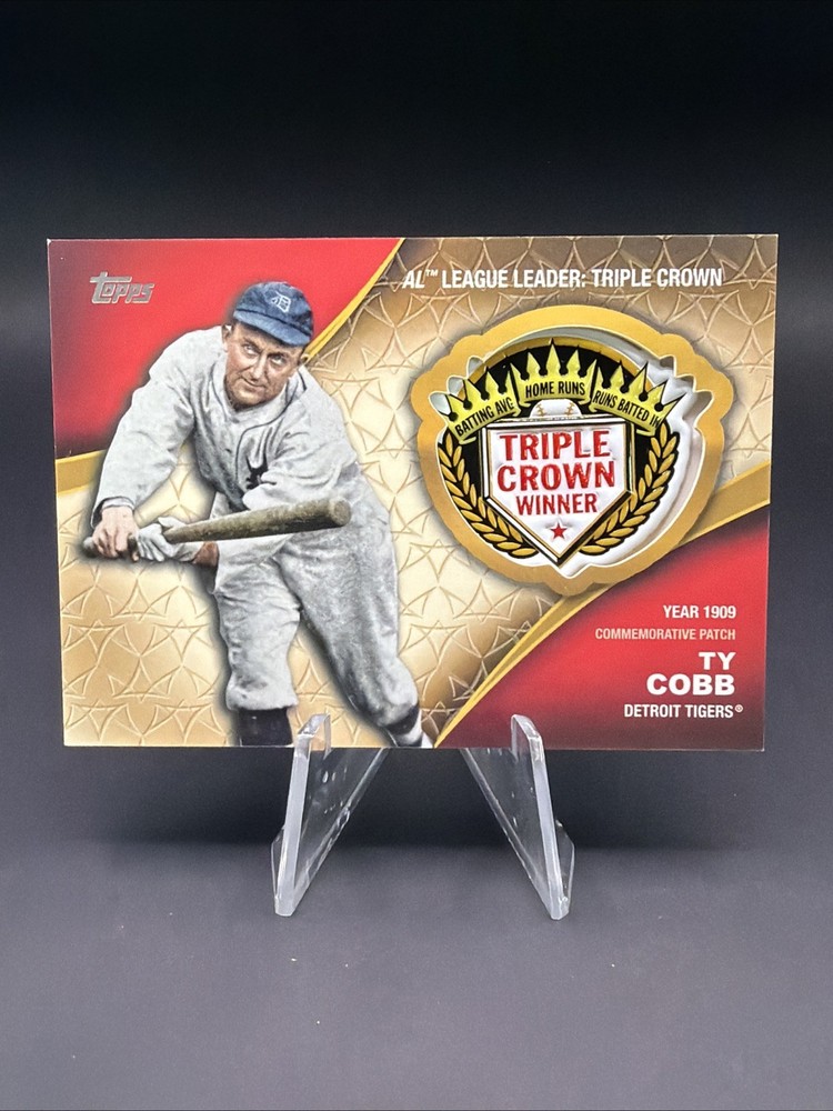 2023 Topps Series 2 – Crowning Achievements Commemorative Patches Ty Cobb #CA-TC