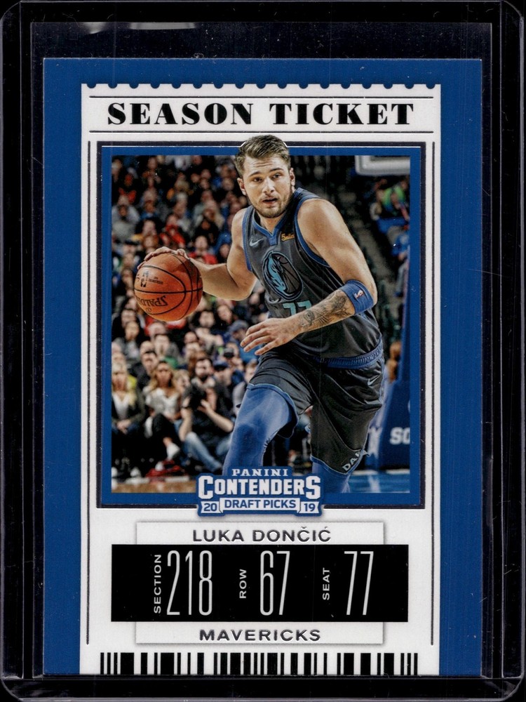 2019 Panini Contenders Draft Picks #39b Luka Doncic Dark Grey Uniform