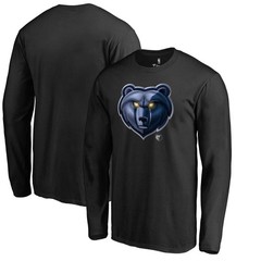 Men&rsquo;s Black Memphis Grizzlies Midnight Mascot Long Sleeve T-Shirt