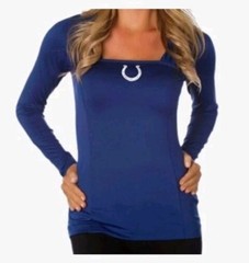 All Sport Couture NFL Womens Indianapolis Colts Red Zone Shirt NWT $90 XS
