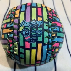 Atlanta Braves 2017 Neon Bricks Team Store Exclu Rawlings Souvenir Baseball Ball