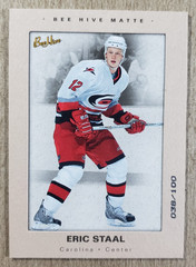 2005-06 Upper Deck Bee Hive Matte Eric Staal /100 Carolina Hurricanes