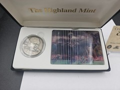 EMMITT SMITH Highland Mint 1997 Motion Card & Nickel Silver Coin Set #72 #/2500