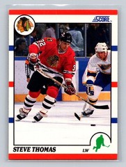 1990-91 Score American #66 Steve Thomas Chicago Blackhawks