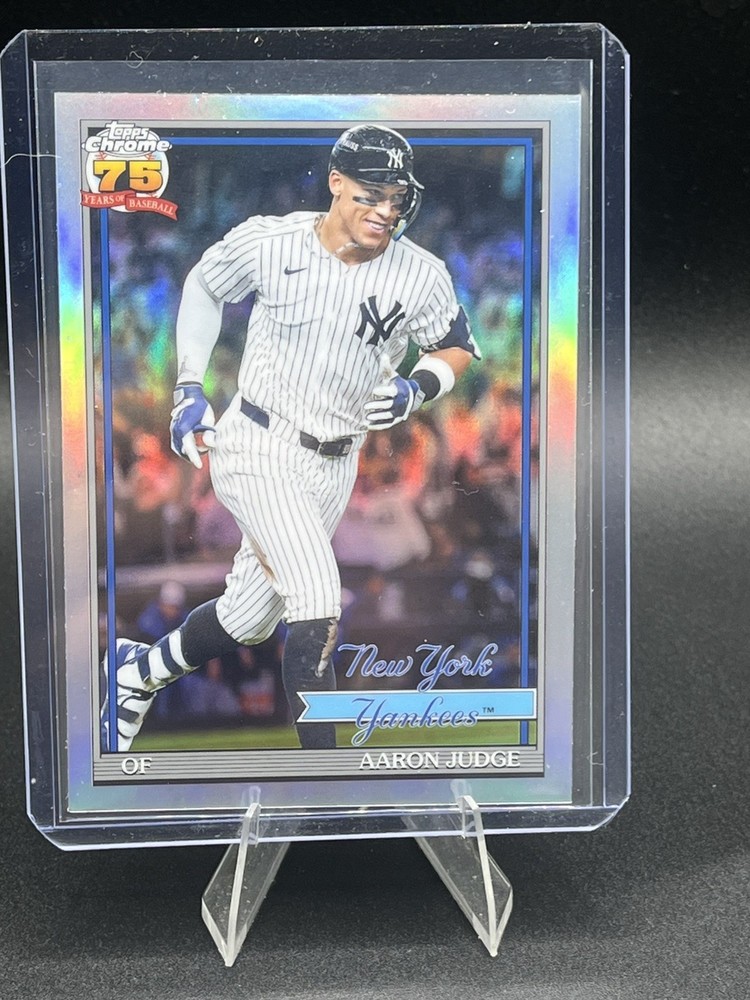 AARON JUDGE 2026 TOPPS CHROME 75 YEARS OF BASEBALL REFRACTOR YANKEES