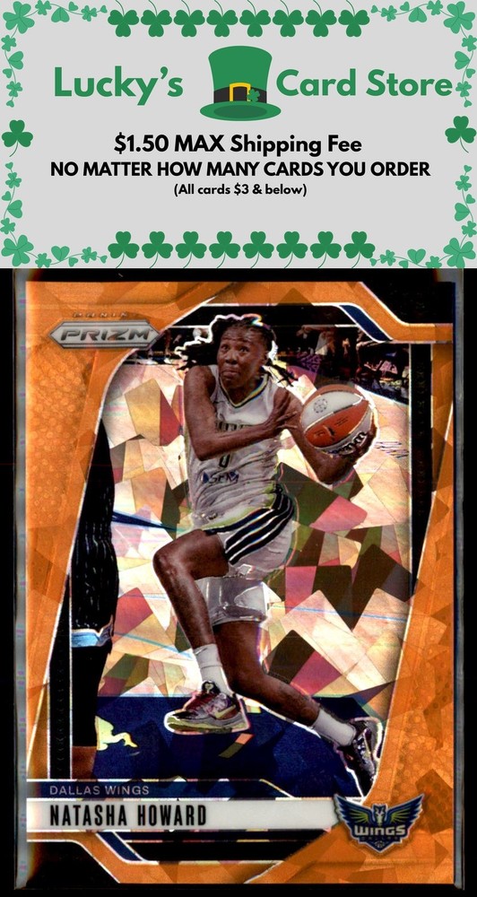 2024 Panini Prizm WNBA #130 Natasha Howard Ice Orange Prizms