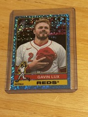 2025 Topps Heritage High Number Gavin Lux Light Blue Sparkle Refractor ChromeSP