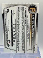 2025 Bowman Draft – Chrome Prospect Autographs Easton Carmichael #CPA-ECA