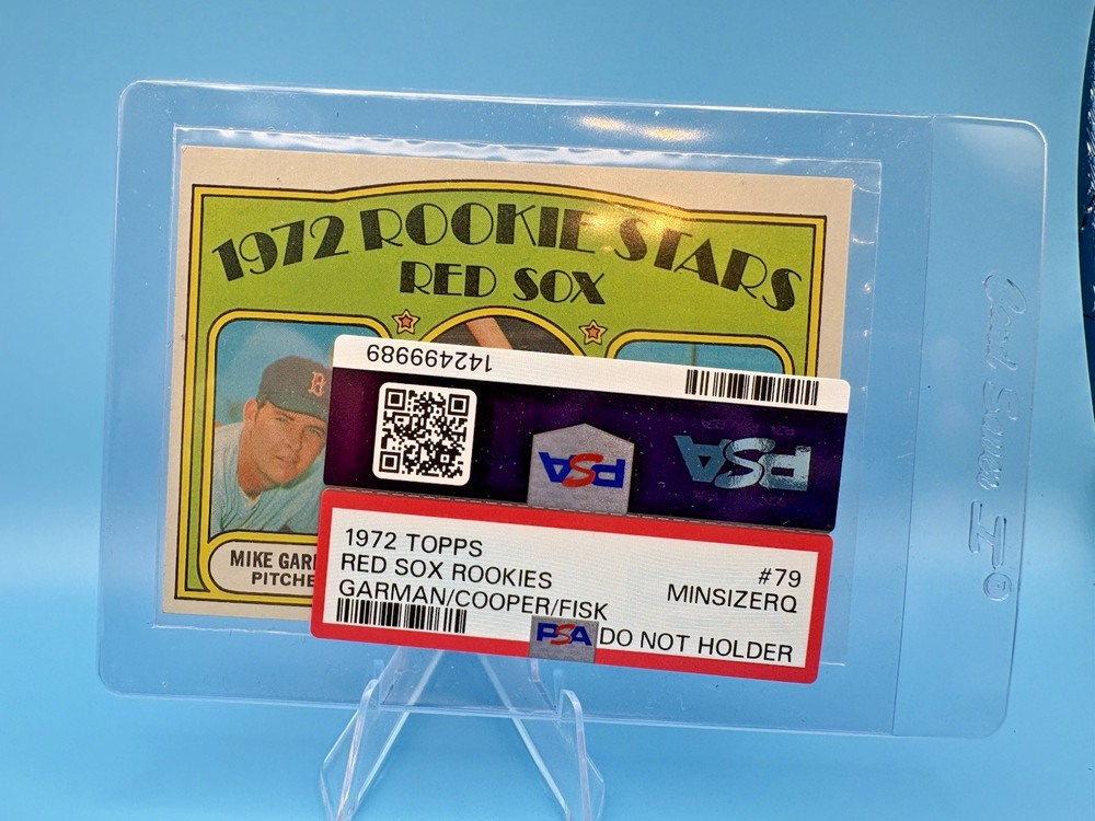 Topps – 1972 Rookie Stars Carlton Fisk, Cooper, Garman #79 – PSA Minsizerq