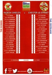 2016/17 NORTH SHIELDS v CHESTER-LE-STREET NORTHERN LEAGUE 28.01.17 EXC COND