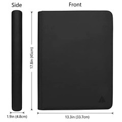 16 Pocket 1024 Card Binder, Large Ringless Side Loading Pockets Trading Card