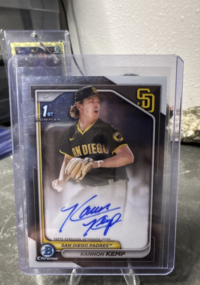 2024 Bowman Chrome – Prospect Autographs Kannon Kemp #CPA-KK (AU, RC)