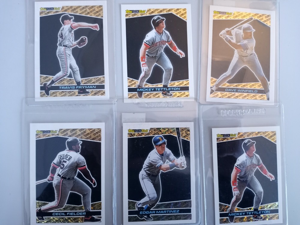1993 Topps Black Gold Baseball Singles-You Pick From List