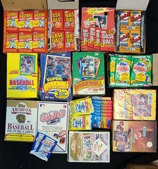 +750 Lot of Vintage Unopened Basketball Baseball Football Cards in Sealed Packs