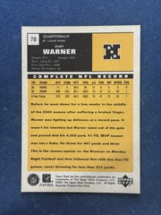 2000 Upper Deck Vintage Previews #78 Kurt Warner St. Louis Rams /900