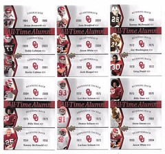 2011 Upper Deck Oklahoma Sooners All Time Alumni TRIOS Insert Set 6 Cards