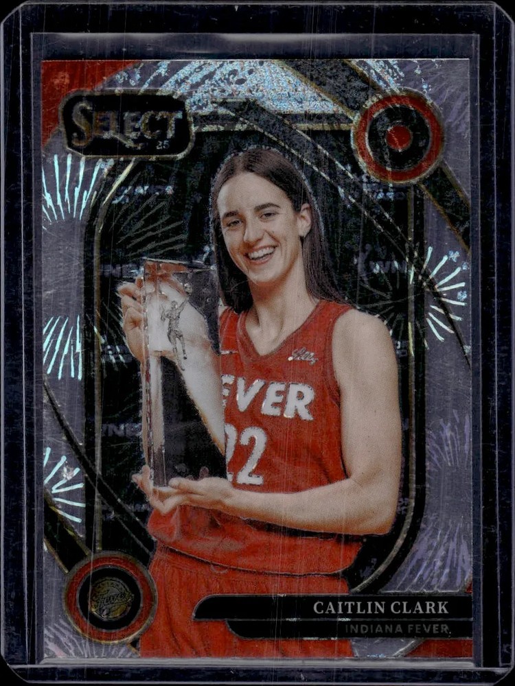 2025 Panini Select Prizm Courtside Caitlin Clark Silver Party SSP