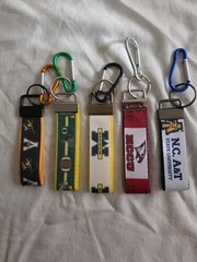 College Custom Handmade Keychains with Durable Hardware 1 x 4-5ins