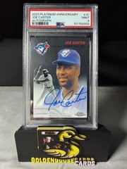 2023 Topps Chrome Platinum Anniversary – Auto Joe Carter #CPA-JC Ref /199 PSA 9