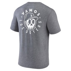 Men&rsquo;s Heather Gray Los Angeles Dodgers Hometown Collection Sugar Skull Tri-Blend