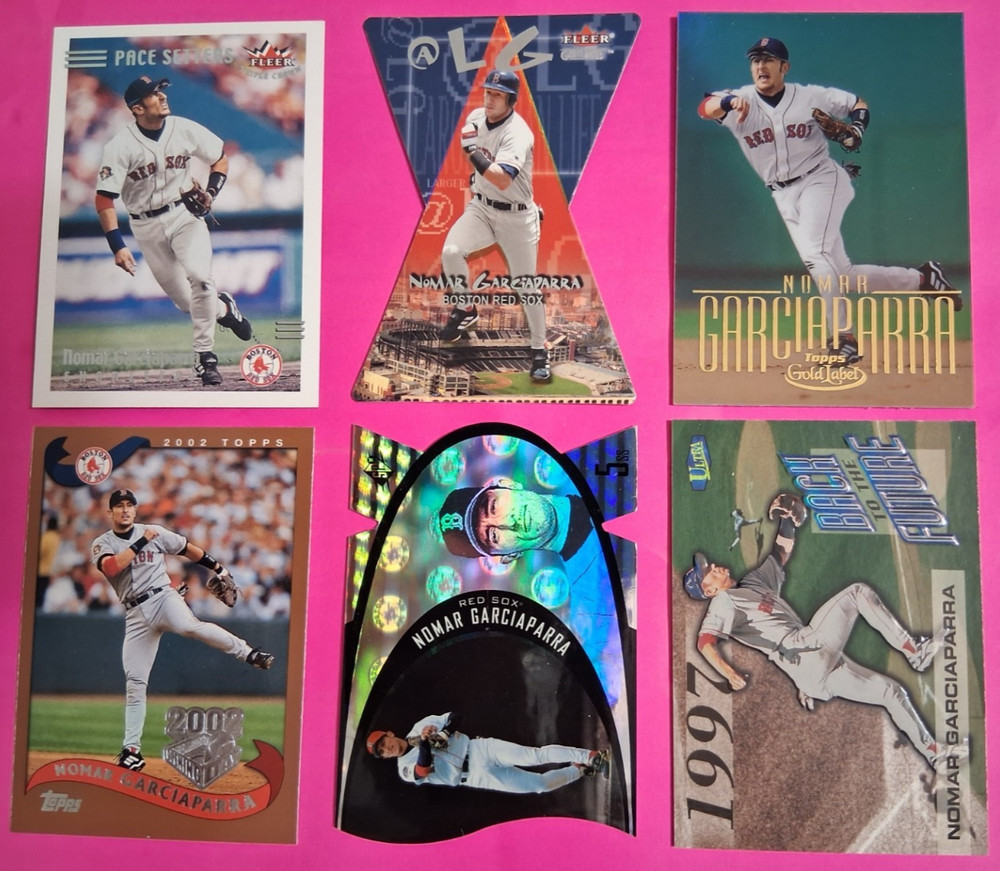 Lot of 6 Premium Nomar Garciaparra SPx Topps Fleer Boston Red Sox – NM